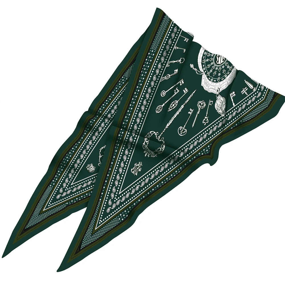 Four Seasons Wild New Live Selling Retro Classic Key Cashew Diamond Scarf Women's Twill Temperament Small Scarf Silk Scarf Scarf 2