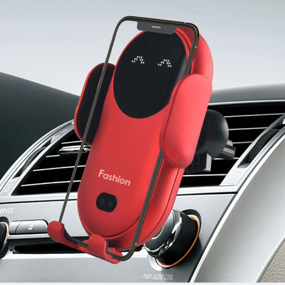 

Fast Charging Car Wireless Charger Wireless Charging Phone Holder Wireless Car Charger Stand vent clip Intelligent