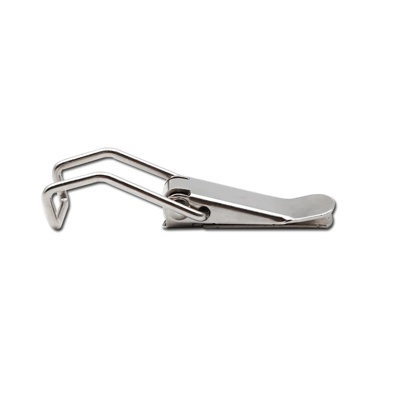 Spring Toggle Latch Car Cabinet Boxes Spring Loaded Latch Catch Stainless Steel Hasp Toolbox Buckle 115A-B