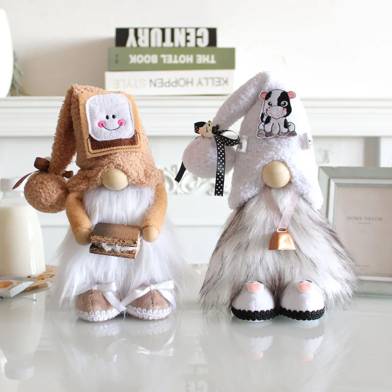 

Cow Faceless Doll Decoration, Standing Dwarf, Festival Bell Doll, Creative Toy