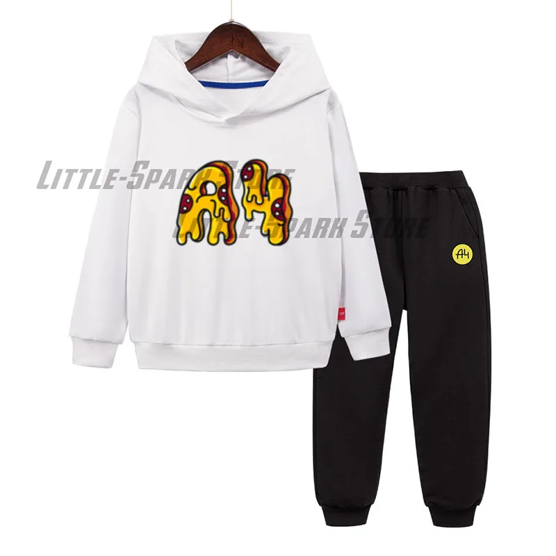а4 мерч Lamba Children's Sweatshirt Suit Пицца А4 Baby Boy Girl Clothing Pullover Toddler Sweater Autumn Hoodie Clothes