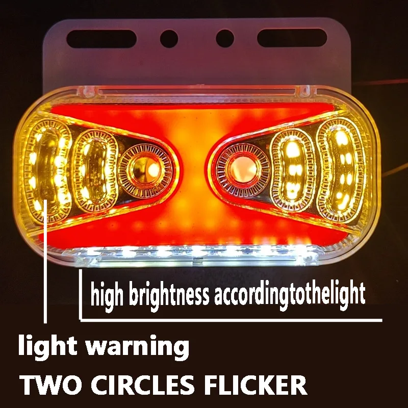 

LED Car Side Light Warning Signal Lamp 24V 8W 6000k Illuminating Ground Highlighting - 1PCS