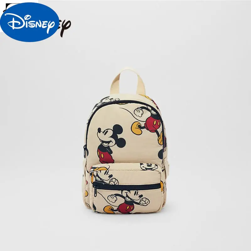 

MINISO Disney Backpack New Mickey Backpack Detachable Schoolbag Cartoon Pattern Primary School Kindergarten Schoolbag