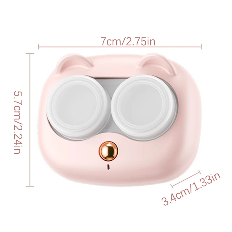 Ultrasonic Portable Contact Lens Cleaner with Removable Case