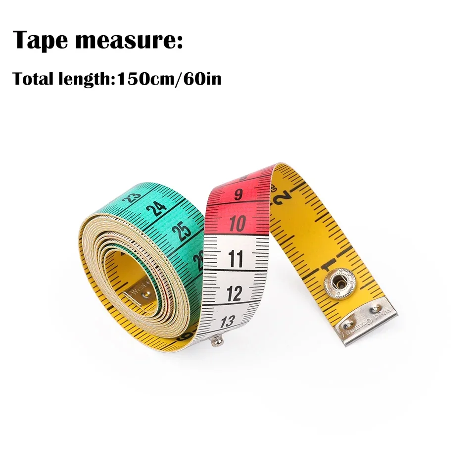 Hot Fenrry 1.5m Body Measuring Tape Ruler Sewing Tailor Tape Seamstress Measure Soft Flat Centimeter Tape Measure For Sewing