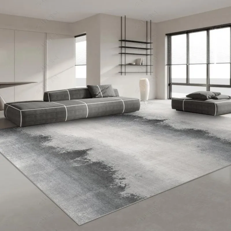 Japanese Style Carpets for Living Room Light Luxury Bedroom Decor Large Area Carpet Home Gray Anti-slip Mat Washable Lounge Rug 4