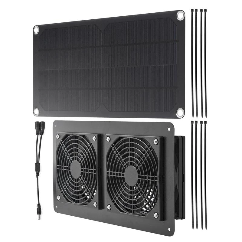 Greenhouse Fans And Vents 10W 12V Solar Window Fan Portable Solar