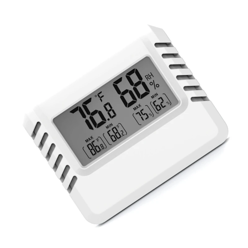 

Ultra-Thin Digital Display Electronic Temperature And Humidity Meter Mini Thermometer Hygrometer With Bracket