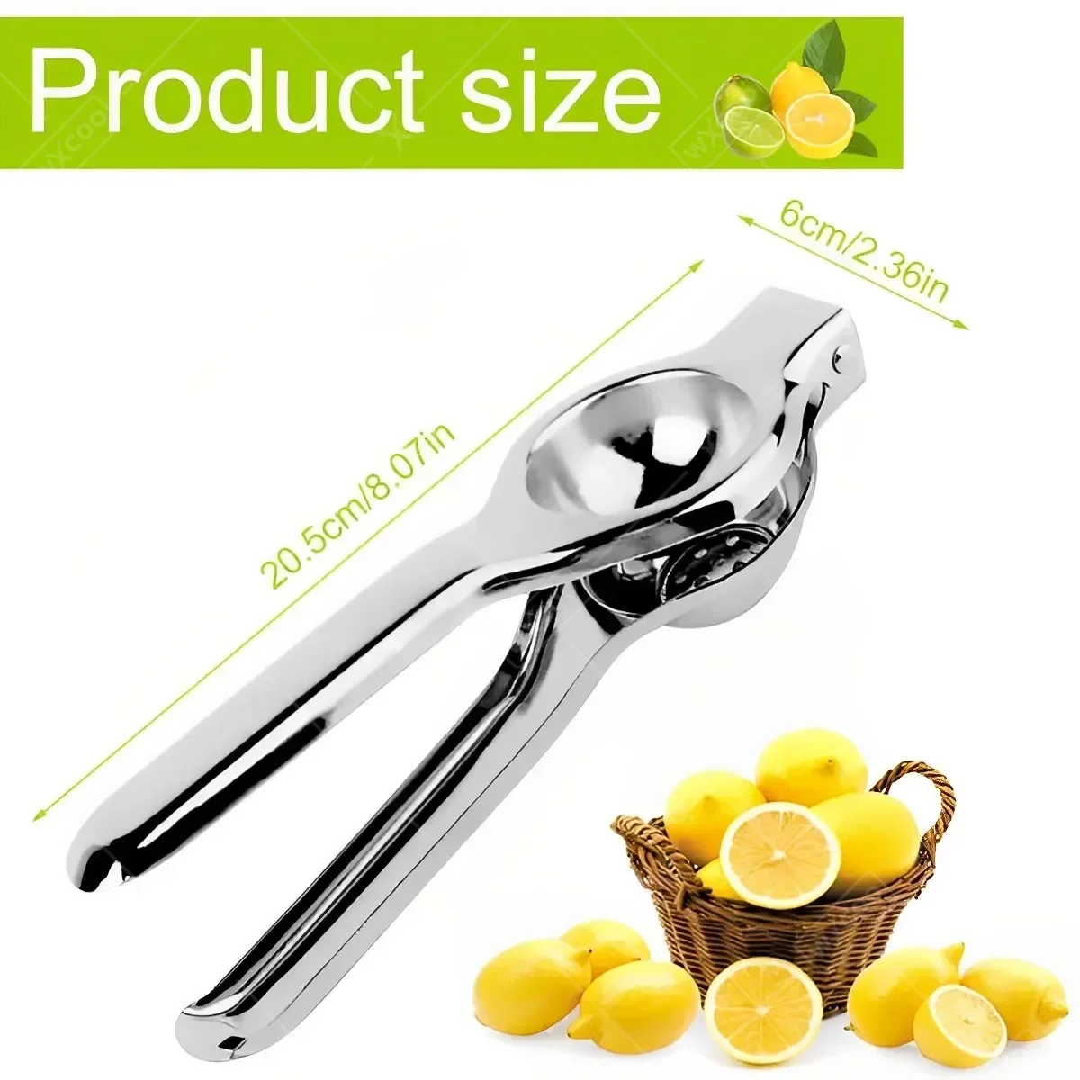 Lemon Squeezer Stainless Steel Manual Citrus Juicer Hand Pressed Lemon Orange Fruit Juicer Easy to Clean Kitchen Accessories