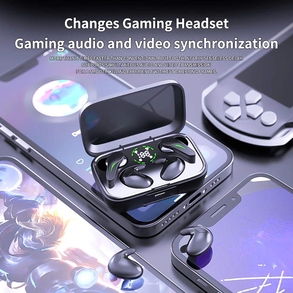 Two Pairs of Headphones Bluetooth 5.3 Gaming Headsets+ Wireless Mini Sleep Earph