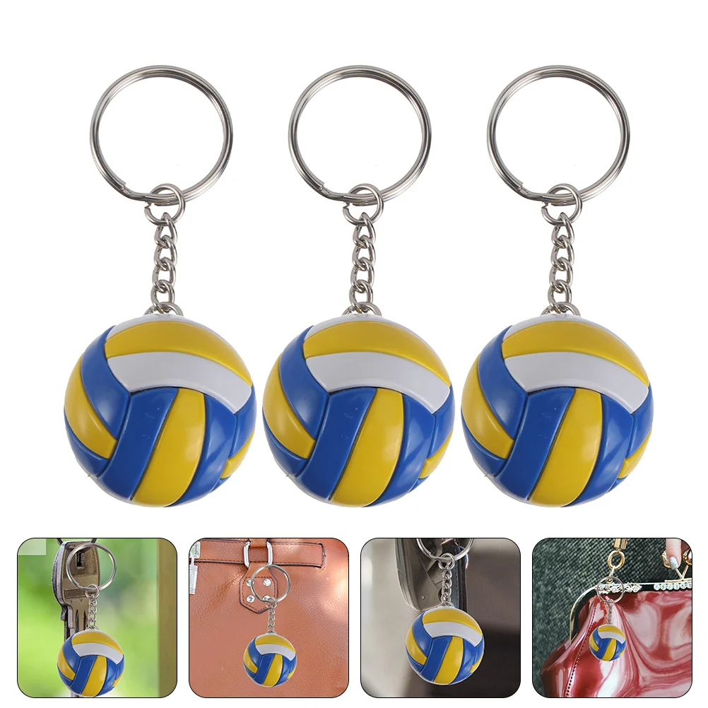 

Simulation Volleyball Key Chain Pendants Volleyball Sports Souvenir Beach Ball Sport for Players Men Women Key Chain Gift