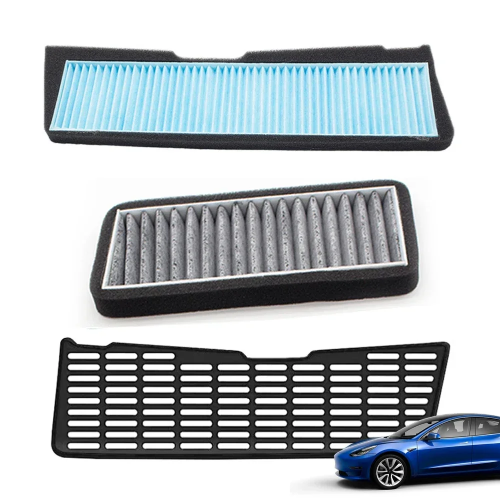 Filtri Aspirazione Aria Cabina Con Carbonio Attivo Per Tesla Model 3 (2021-2023) - Copertura Presa D'Aria A/C - 2