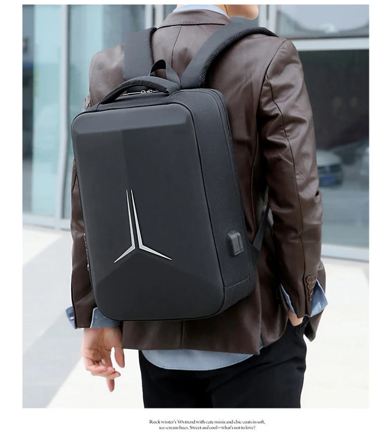 Mens LBackpack Waterproof Anti theft with USB Port Stylish Design Large Capacity Comfortable Straps Ideal for Work and Travel