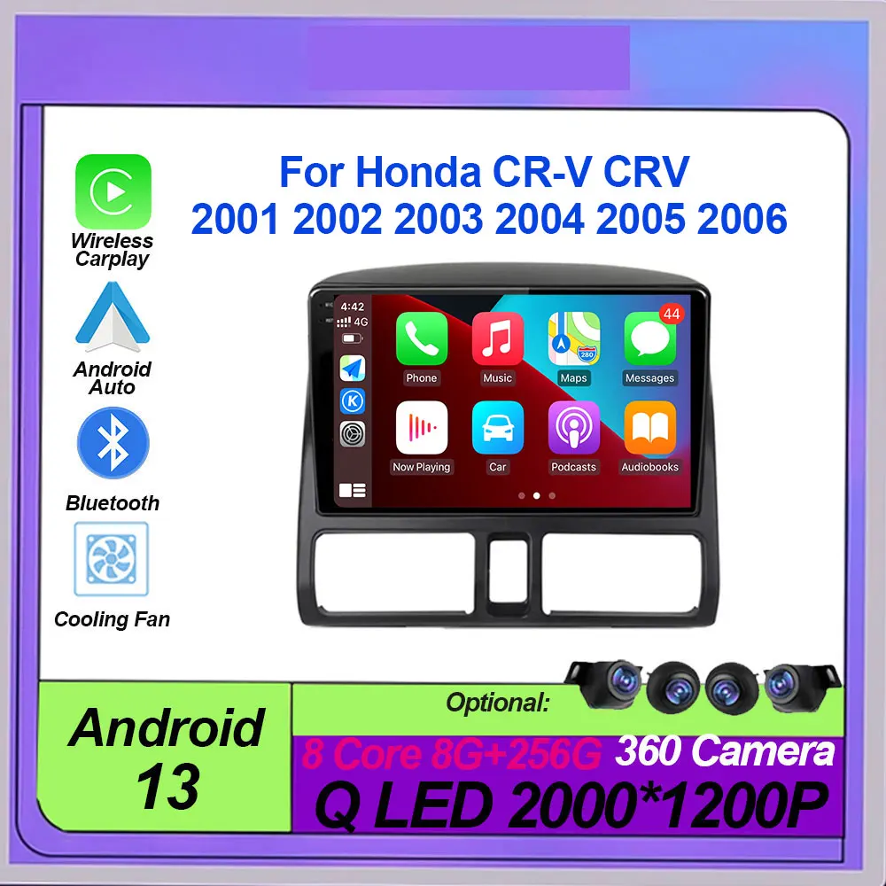 

Android 13 DSP For Honda CR-V CRV 2001 2002 2003 2004 2005 2006 GPS Navigation Car Radio Multimedia Player Autoradio Stereo