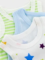 2pcs Random Newborn Clothing Casual Cotton Comfortable Summer Boys and Girls Sleeveless Baby Triangle jumpsuit Child Accessories 2