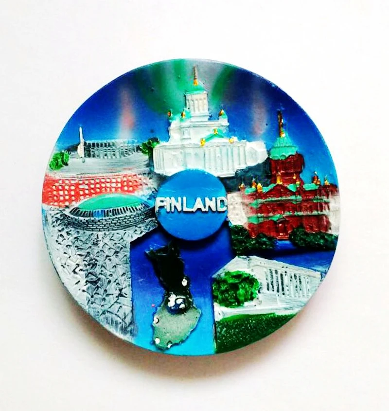 Helsinki Finland 3D Koelkast Magneet Reizen Souvenir Gift Collection, Huis & Keuken Decoratie Magnetische Sticker Helsinki Finland Koelkast Magneet