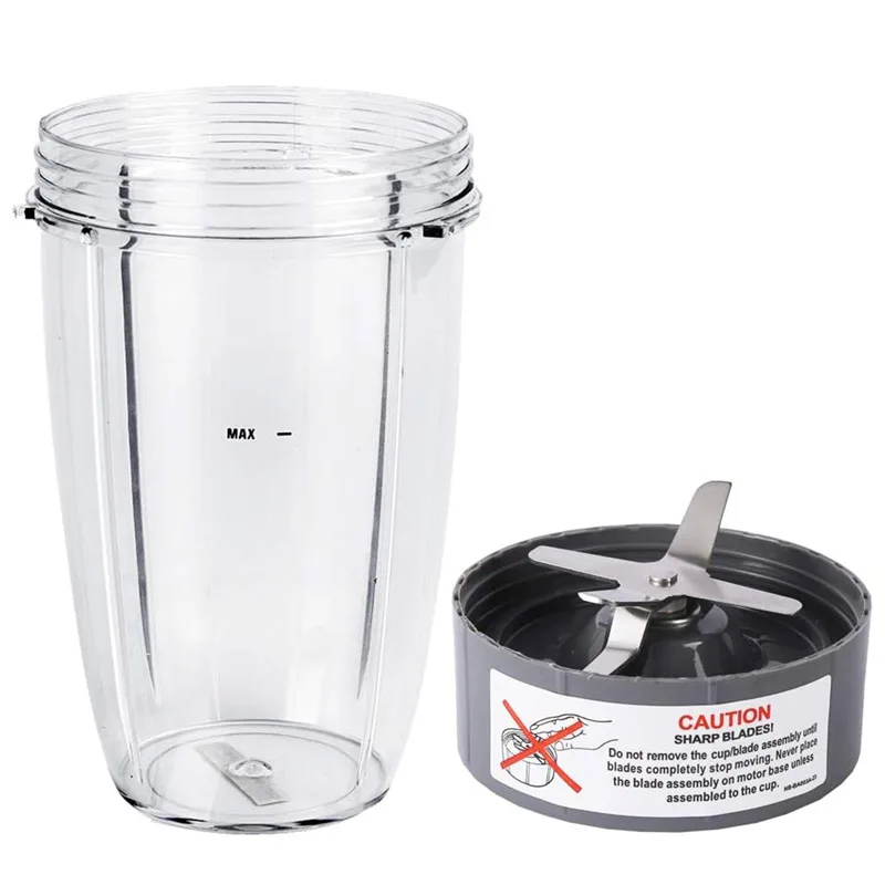 Blender Replacement Parts, 24 oz Cup with Replacement Extractor Blade, Compatible with Nutribullet 600W 900W Blenders