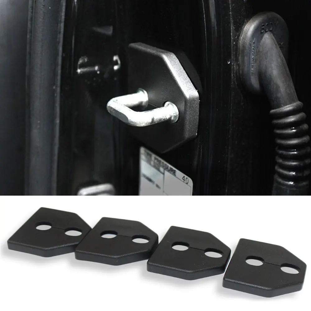 4 db fekete műanyag csattal ellátott korróziógátló autóajtózár védőburkolat kiegészítők Subaru Forester Legacy XV-hez_voghion.com