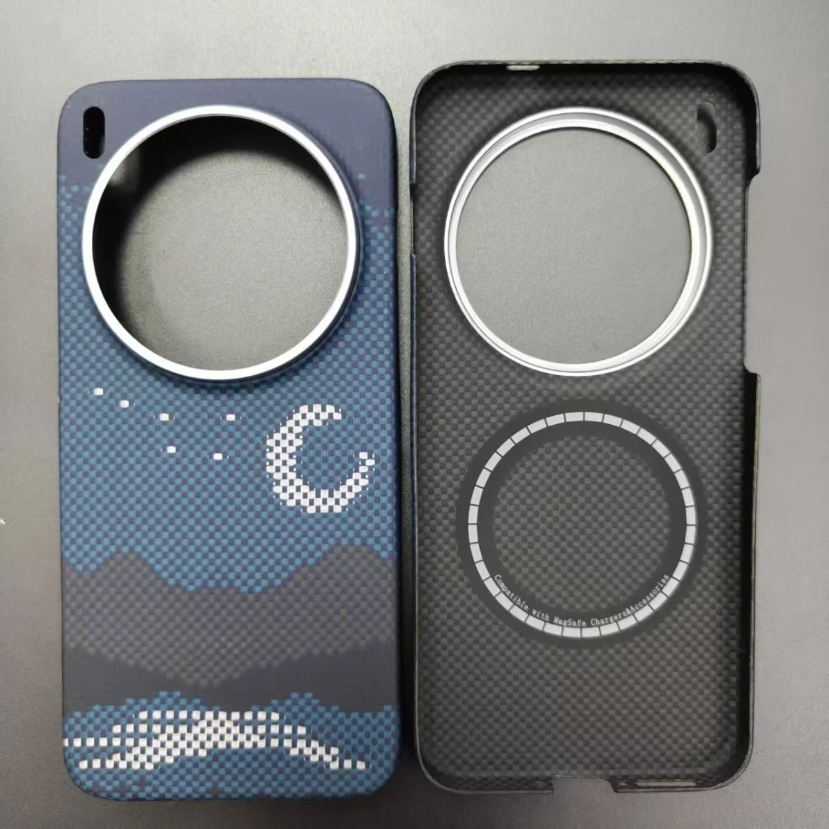 Premium Real Carbon Fiber Magnetic Phone Case – Sleek Aramid Fiber Cover with MagSafe Compatibility