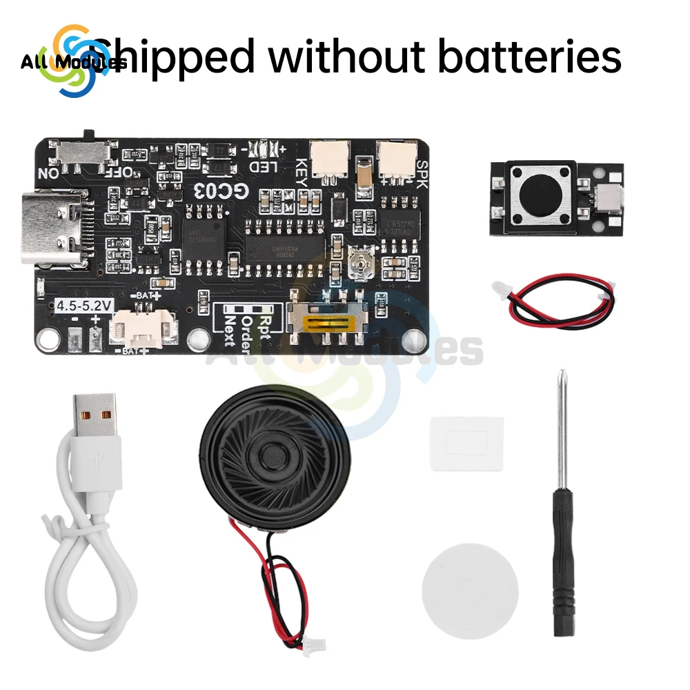DONGKER Modulo Audio Di Controllo Dei Tasti 8m Programmabile, MP3 - Foto 8