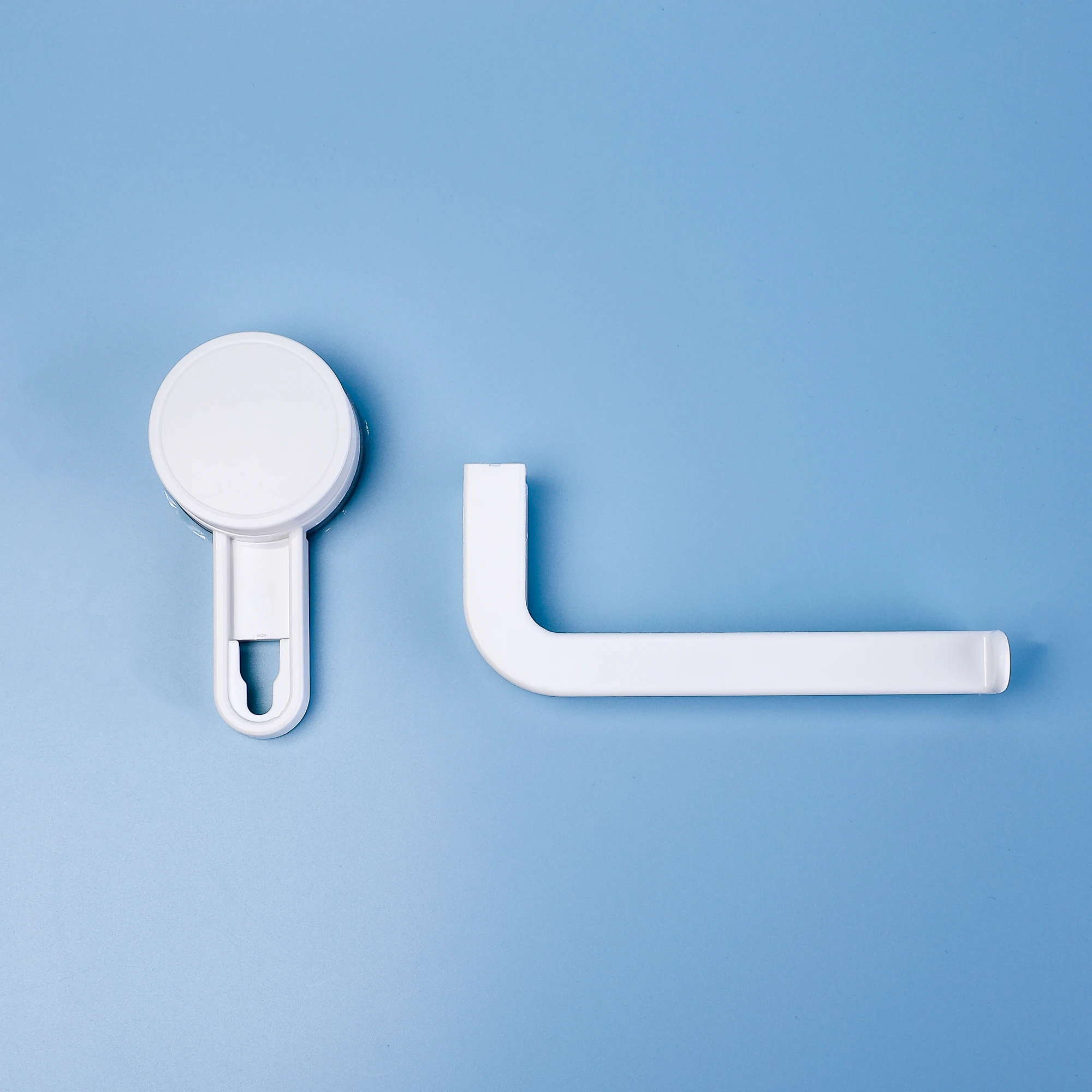 Towel Rack Seamless Wall-absorbing Towel Bar Paper Towel Holder Toilet Roll Holder Creative Bathroom Punch-free Paper Storage Rack