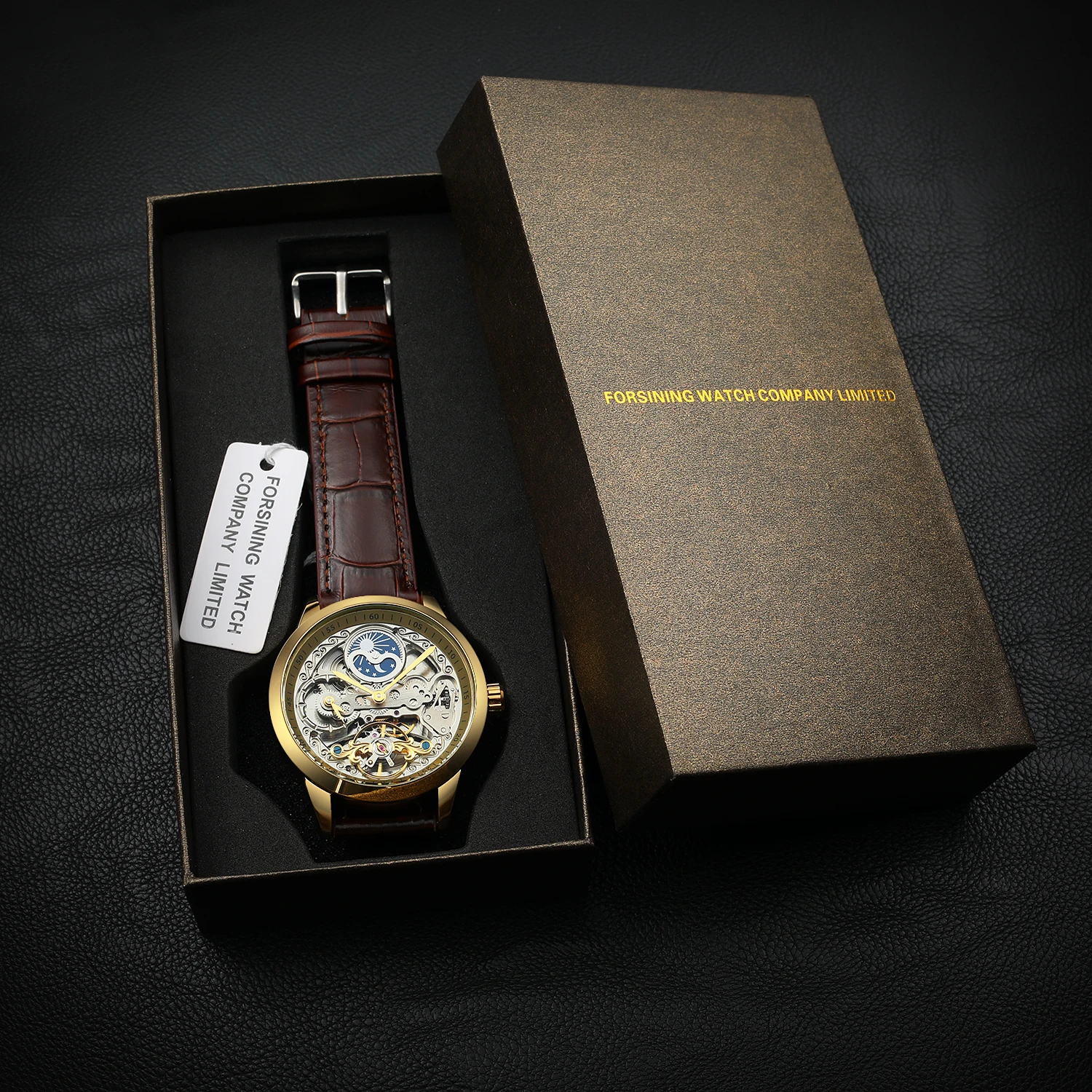 Multiple Time Zon Moonphase Tourbillion Automatic Watch Regulator Skeleton Mechanical Watches for men replica
