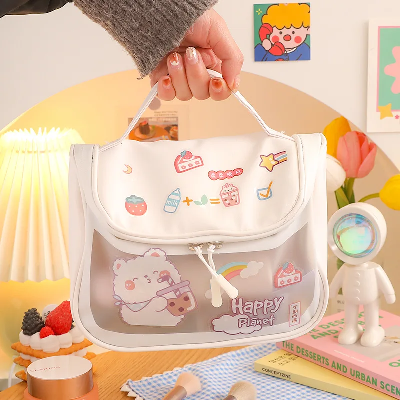 

Cute Large Capacity Pencil Case Organizer for Girls Women Adults High School College Students Kawaii Korean Pencil Pouch Bag