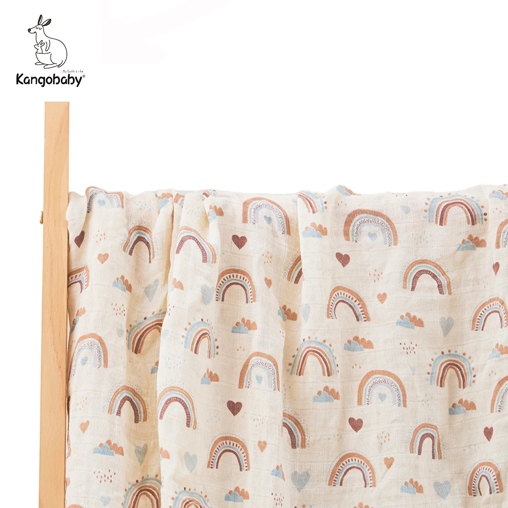 Kangobaby70 Bamboo+ 30 Cotton Baby Swaddle Wraps Cotton Baby Muslin