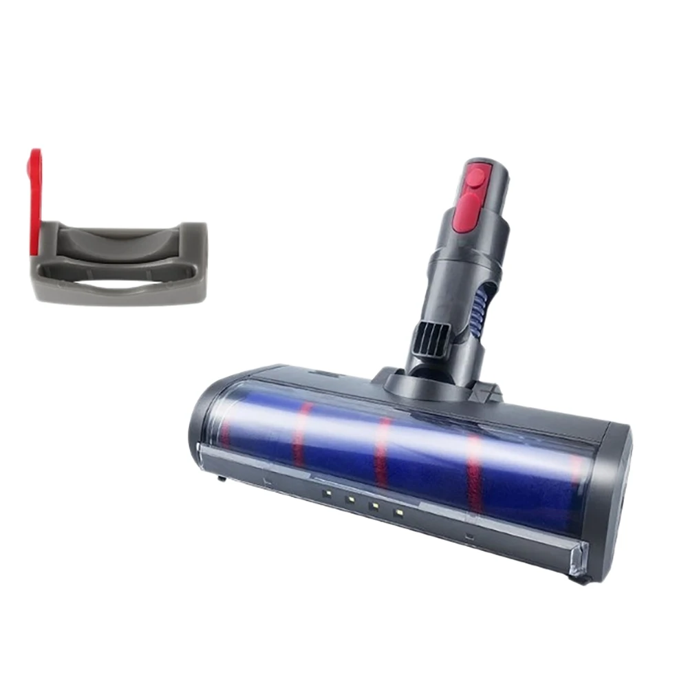 For Dyson Vacuum Cleaner V7 V8 V10 V11 Universal Soft Velvet Double Row Rolling Brush with Lamp Floor Head B | Бытовая техника