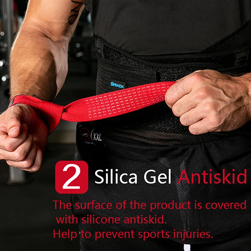 Adjustable Non-Slip Wrist Support Straps for Strength Training and Fitness
