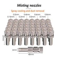 0.15-0.8mm Low Pressure Sprayer Nozzle 6mm Quick Insertion Mist Sprinkler for Outdoors Garden Yard Cooling Humidification Device 2