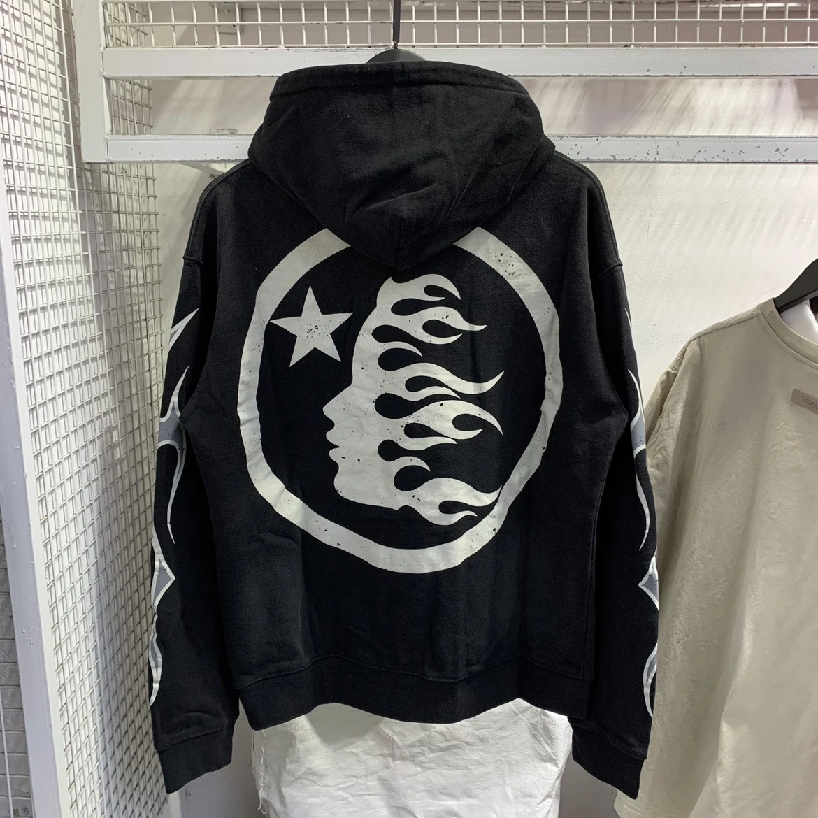 

New y2k American trendy brand looped fabric hoodie high street retro washed old men's and women's sportswear