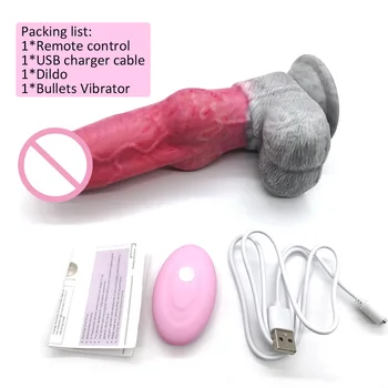NNSX 2022 NEW Remote Control Vibration Anal Plug with Suction Cup Dog Animal Dildo Mute 10 Modes Silicone SexyToys Shop forWomen 4