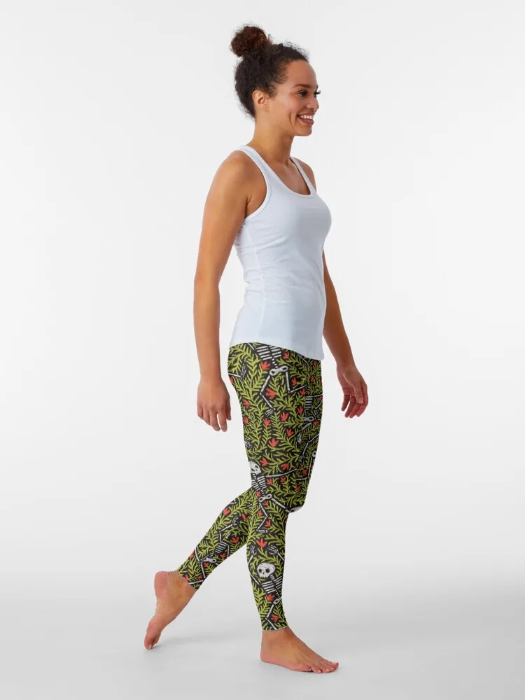 Dancing Skeletons Pattern Leggings for physical Legging sport Tight fitting woman Sports pants woman Womens Leggings