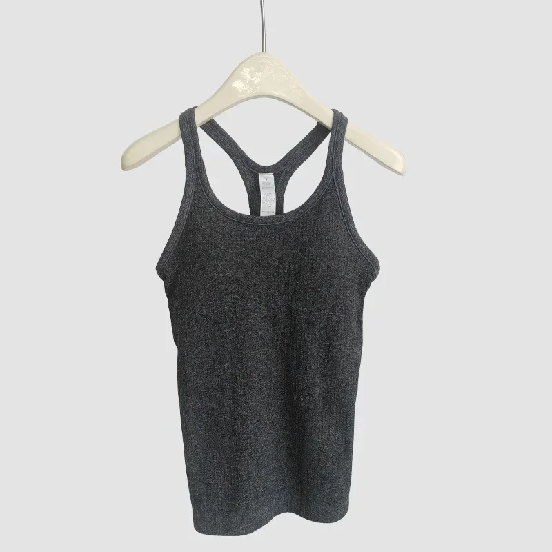 Lemon EBB Women Sports Vest  Built-in Shelf Bras  Top Running Workouts Fitness Sleeveless T-shirt Gym Clothes Tank Tops