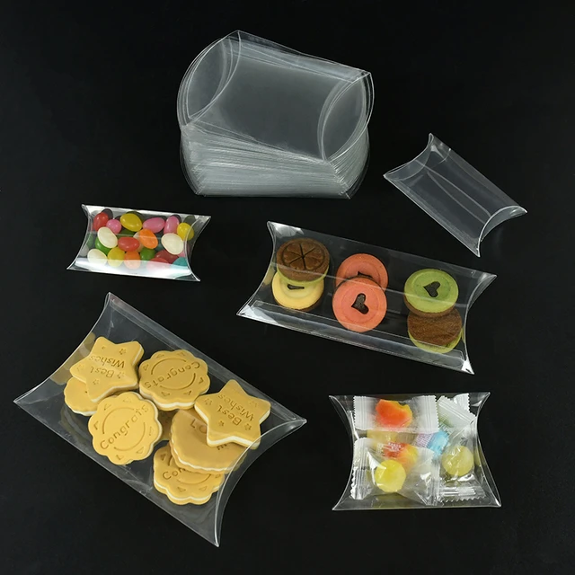 Clear Plastic Boxes for Candy, Food, Accessories and Merchandise