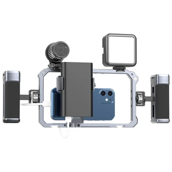 Ulanzi Universal Smartphone Video Rig Phone Cage with Handgrip for iPhone 16 15 14 13 12 Pro / Pro Max Android Mobile Phone