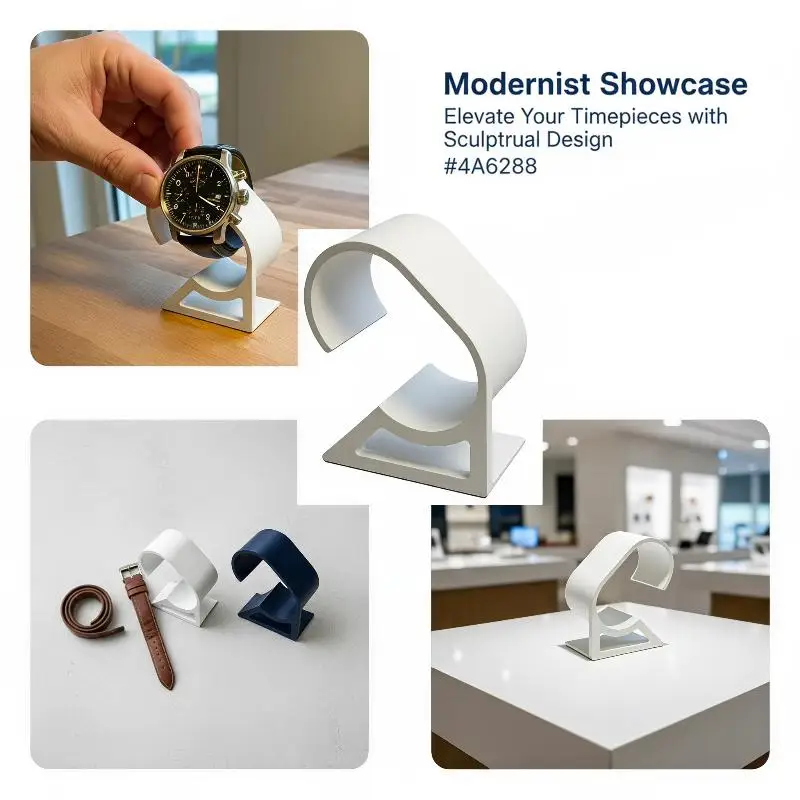 3D Printed Watch Stand Scratch-free Smooth Surface Stable Non-slip Base Portable Holder for Watch Storage Business Trip