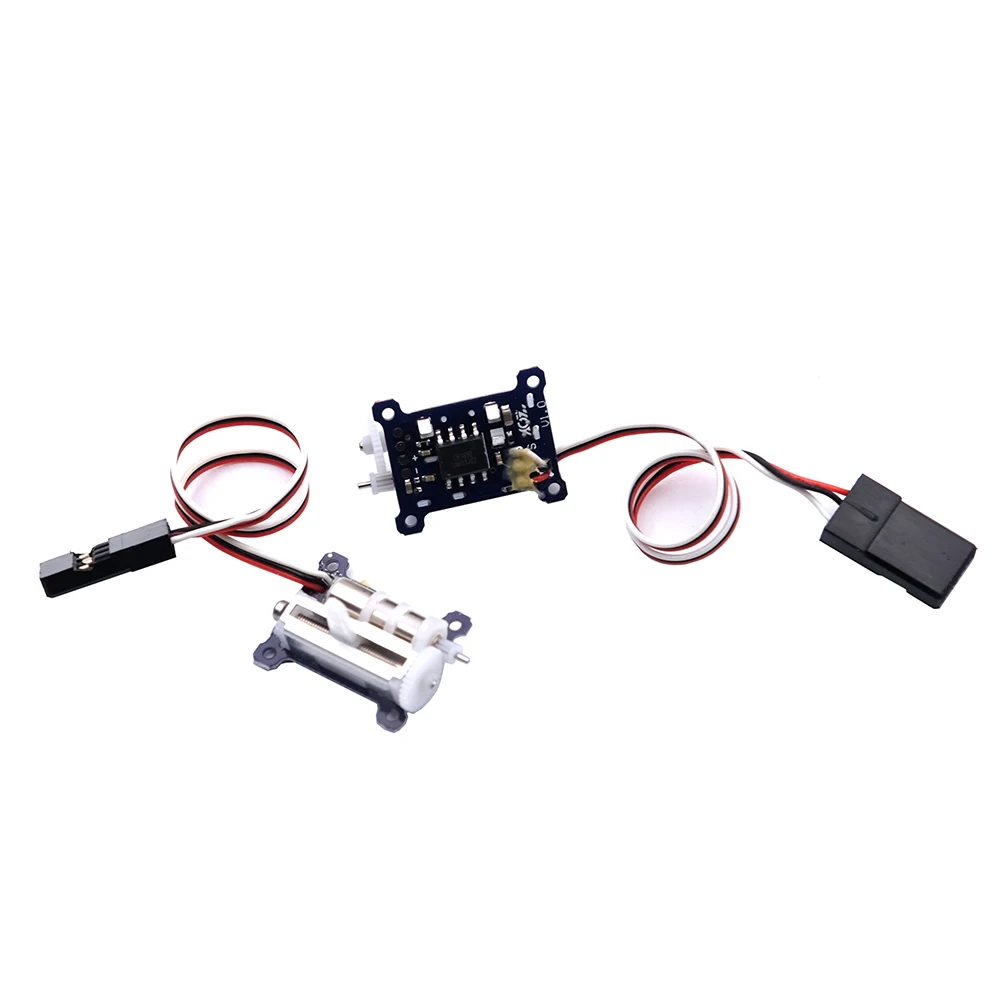 RC Micro Linear Servo – 2 Stück Upgrade 9 mm 1,5 g digitales lineares kernloses Servo für Mini-Flugzeuge (JR-linke Seite) – Detail 8