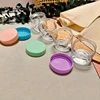 4PCS Empty 20g Travel Small Colorful Covers Clear Plastic Cosmetic Pot Jars With Lids For Face Cream Lip Balm Containers 2
