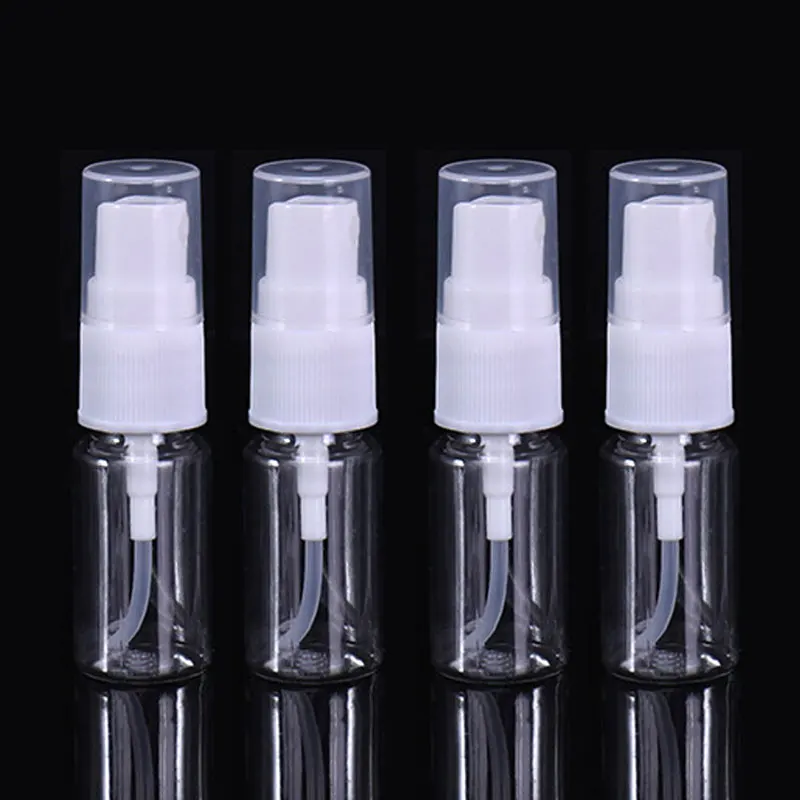 4pcs Portable Clear Small Spray Bottle Perfume Sprayer Plastic Makeup Spray Bottle Plastic Alcohol spray bottle