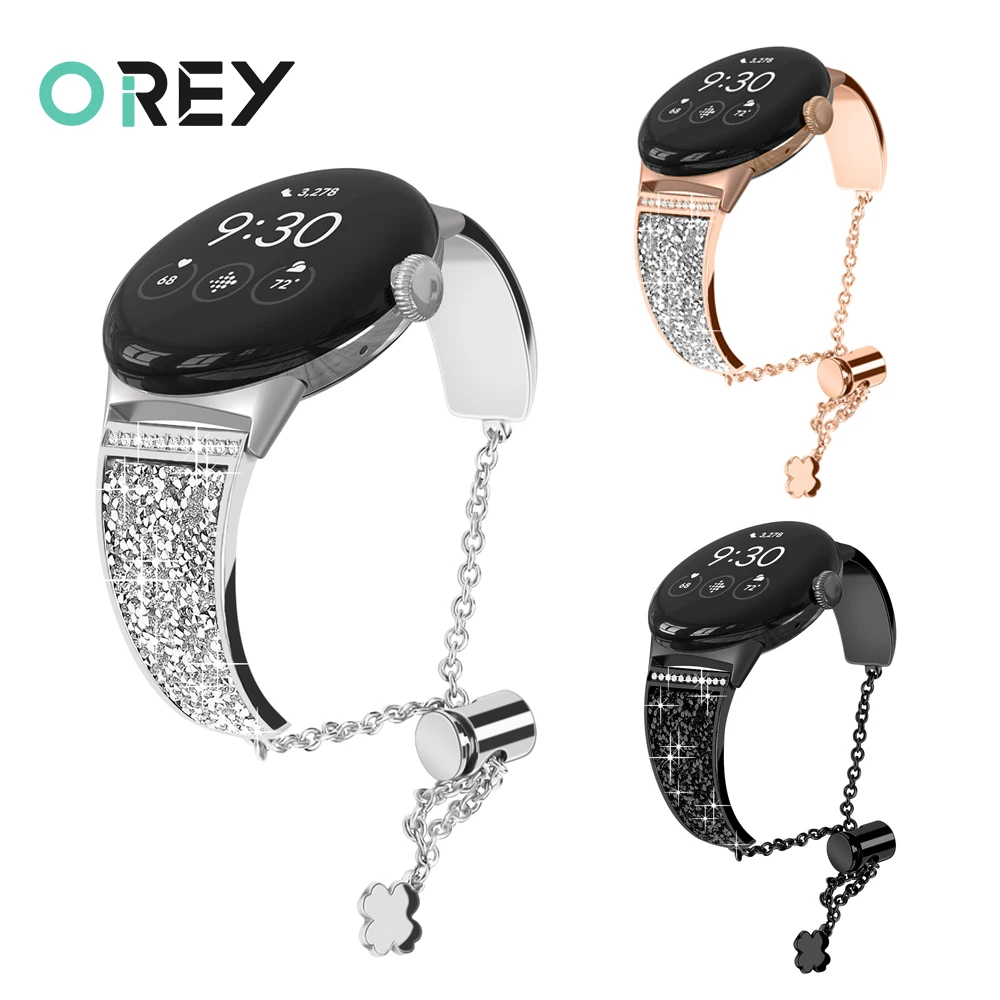 

Металлический браслет из нержавеющей стали для Google Pixel Watch Band Smartwatch ремешок для часов Pixel Watch классический ремешок с пряжкой аксессуары