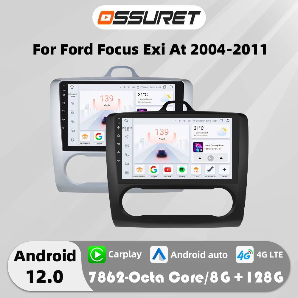 7862 DSP Carplay Android Autoradio pour Ford Focus EXI AT 2004-2011 lecteur vidéo multimédia GPS navi stéréo 4G WIFI écran Audio