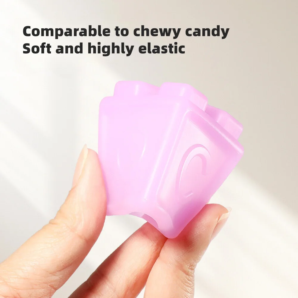 Educational Silicone Building Blocks Chewable Baby Toy Soft Rubber Blocks Storage Box For Kids Over 18 Months