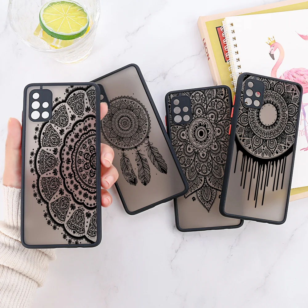 Mandala Design Hard Matte Phone Case Cover