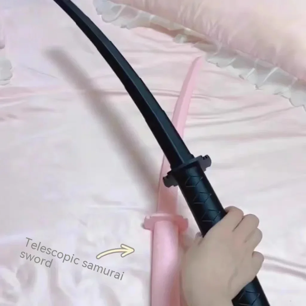 3D Printing Gravity Knife Pink Black Gravity Retractable Toy Katana Sword Decompression Toy Cosplay Props Birthday Gift folding samurai sword