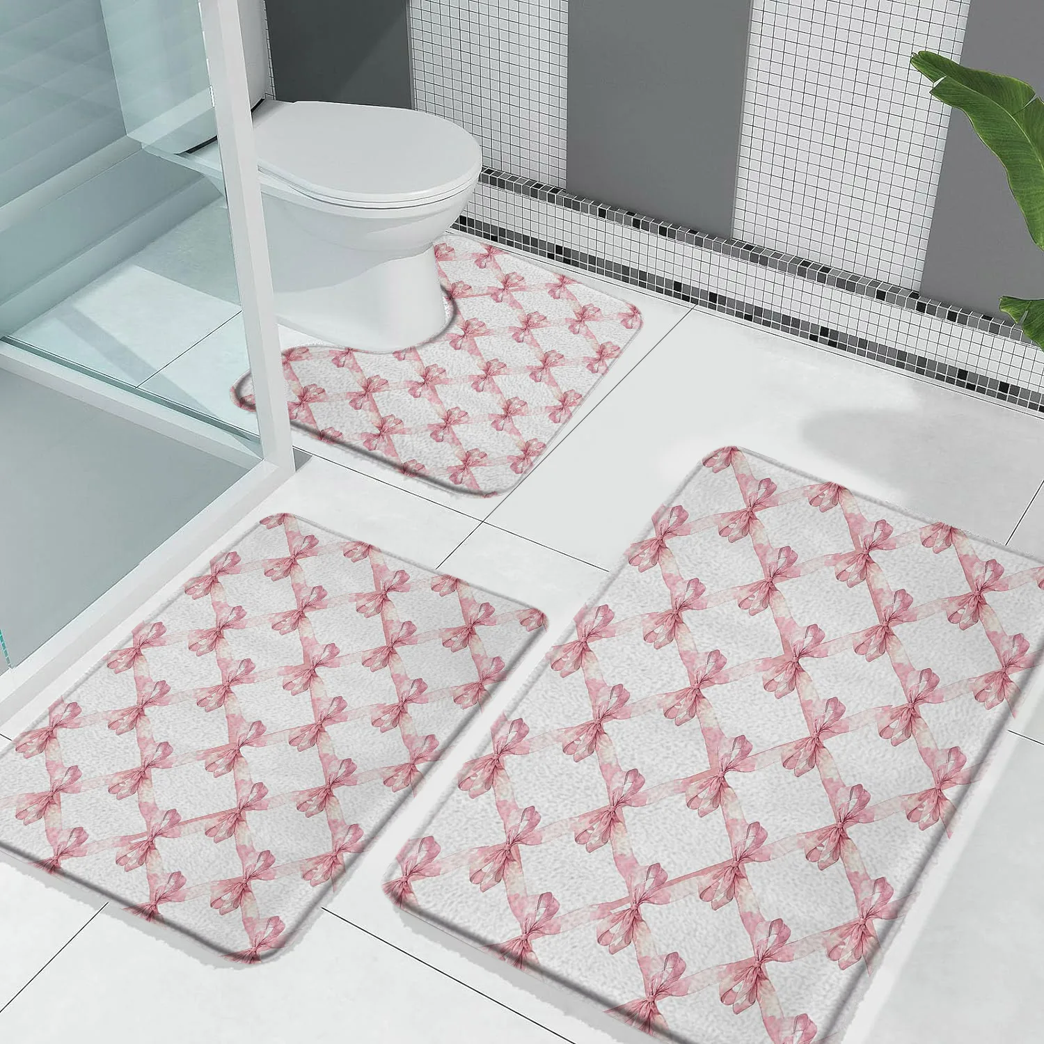 

3 шт., декоративные коврики для ванной, в стиле «Принцесса»