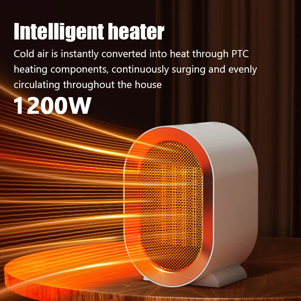 1200W PTC Ceramic Heating Fans Desktop Electric Heater Mini Portable Heater  Low Consumption Warmer Machine for Home Office - AliExpress