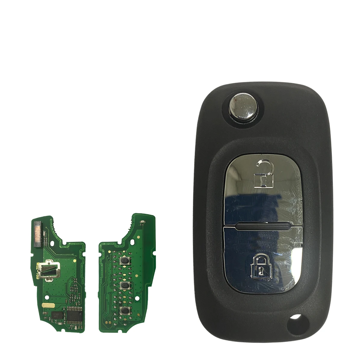 Heart Horse Clé De Remplacement Télécommande Pour Clio 3 Kangoo Master Modus Twingo Boitier Clef Telecommande De 2 Boutons Avec 433Mhz PCF7961A Chip, Cle Clio 3, Coque Clé Clio 3,Twingo Boîtier Clef