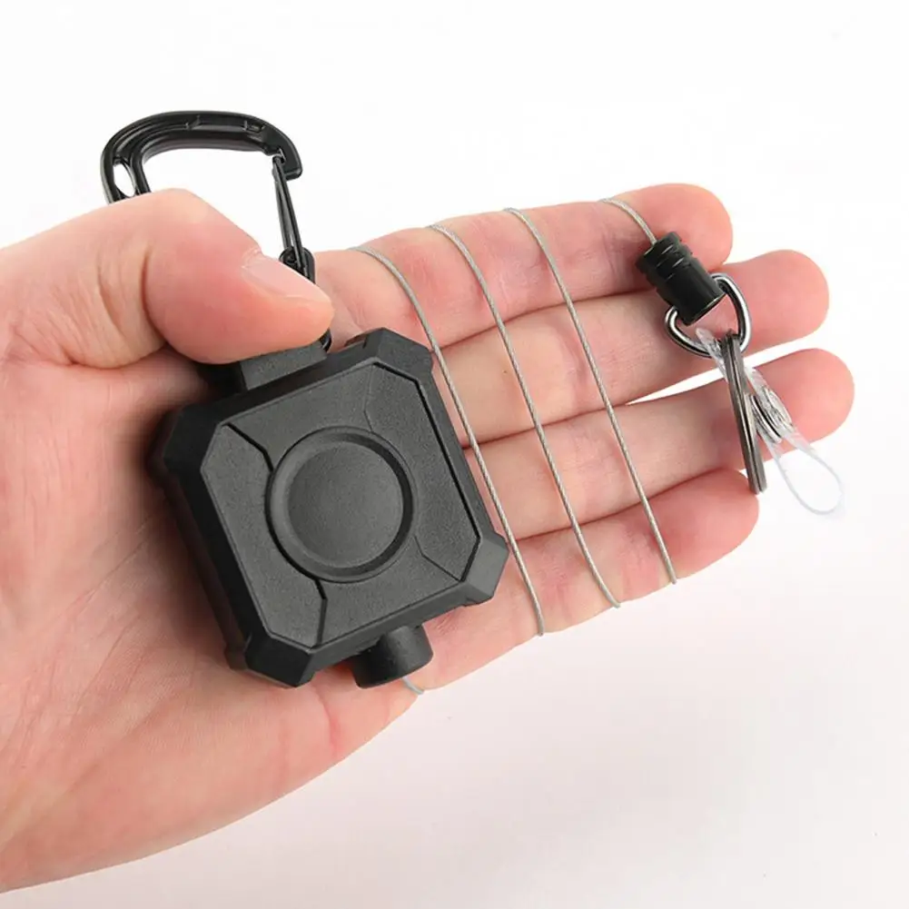 

Телескопический брелок для ключей, Прочный Магнитный брелок для ключей на присоске с выдвижным тросом из сверхпрочного цинкового сплава для повседневного ношения